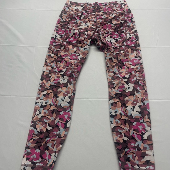 Athleta Pink and Brown Floral Leggings - Picture 11 of 11